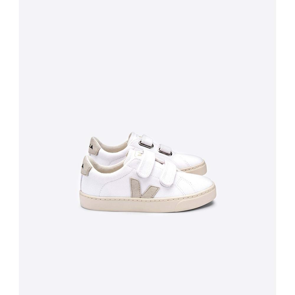 Veja ESPLAR CANVAS Tenisky Detske White/Beige | SK 818QMA